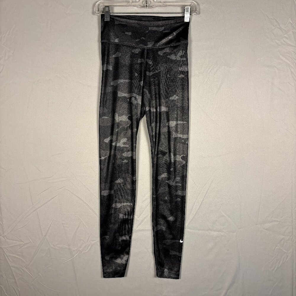 Nike Dri-FIT Athletic Leggings – Black Camo – Women’s XS Workout Athliesure